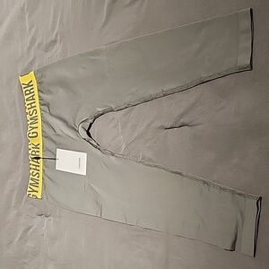Gymshark Gray/Yellow Leggings NWT